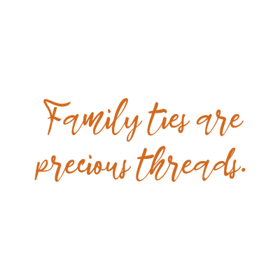family ties are precious threads quote SVG PNG design