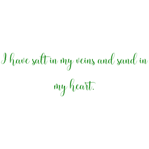i have salt in my veins and sand heart quote SVG PNG design