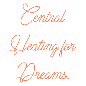central heating for dreams quote SVG PNG design with bold lettering