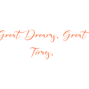 great dreams timeswdomkhgvchz quote SVG PNG design with bold lettering, an uplifting message