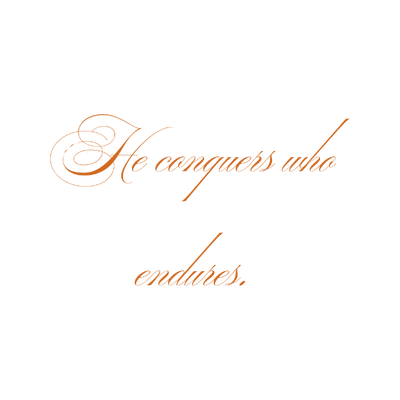 he conquers who endures quote SVG PNG design