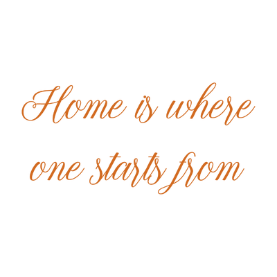 home is where one starts from quote SVG PNG design