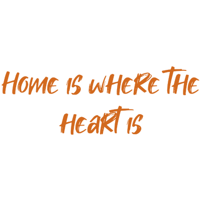 home is where the heart quote SVG PNG design with bold lettering