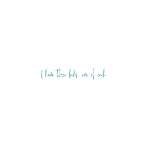 i have three kids one of each quote SVG PNG design