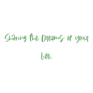 sharing the dreams of your life quote SVG PNG design with an uplifting message