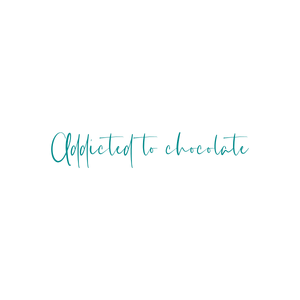 addicted to chocolate quote SVG PNG design
