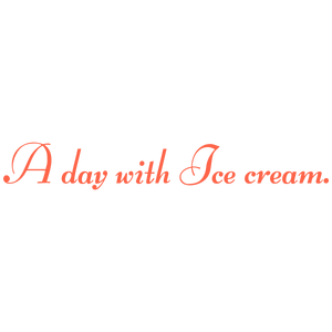 a day with ice cream quote SVG PNG design