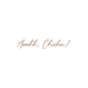 aaahh chicken quote SVG PNG design with bold lettering