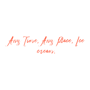 any time place ice cream quote SVG PNG design
