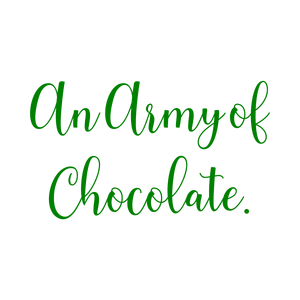 an army of chocolate quote SVG PNG design
