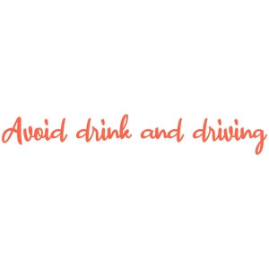 avoid drink and driving quote SVG PNG design