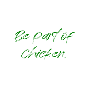 be part of chicken quote SVG PNG design with hand-drawn style, bold lettering