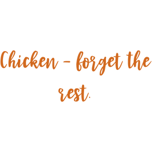 chicken forget the rest quote SVG PNG design with bold lettering