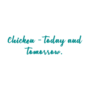 chicken today and tomorrow quote SVG PNG design with bold lettering, an uplifting message
