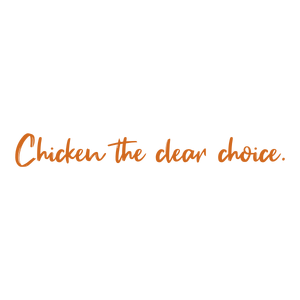 chicken the clear choice quote SVG PNG design with bold lettering, an uplifting message