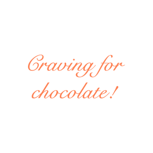 craving for chocolate quote SVG PNG design