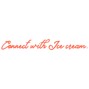 connect with ice cream quote SVG PNG design with bold lettering