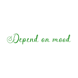 depend on mood quote SVG PNG design