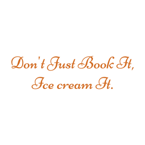 don't just book it ice cream quote SVG PNG design with bold lettering