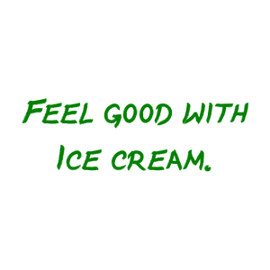 feel good with ice cream quote SVG PNG design with hand-drawn style