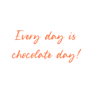 every day is chocolate quote SVG PNG design with bold lettering