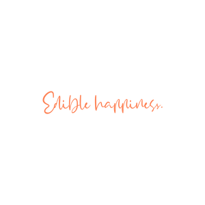 edible happiness quote SVG PNG design with hand-drawn style, an uplifting message