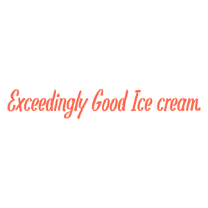 exceedingly good ice cream quote SVG PNG design with bold lettering