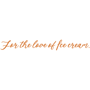 for the love of ice cream quote SVG PNG design with bold lettering