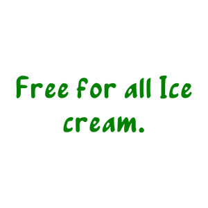free for all ice cream quote SVG PNG design with bold lettering