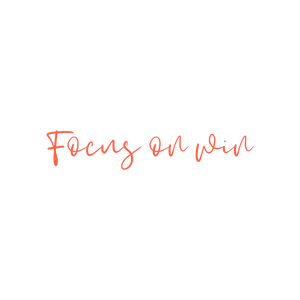 focus on win quote SVG PNG design with hand-drawn style