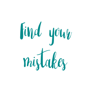 find your mistakes quote SVG PNG design with hand-drawn style