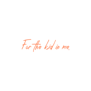 for the kid in me quote SVG PNG design with bold lettering, an uplifting message