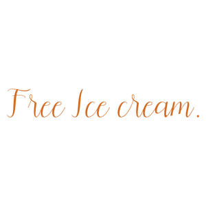 free ice cream quote SVG PNG design