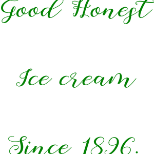 good honest ice cream since 1896 quote SVG PNG design with bold lettering