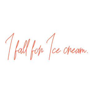 i fall for ice cream quote SVG PNG design