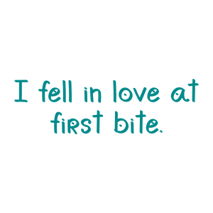 i fell in love at first bite quote SVG PNG design