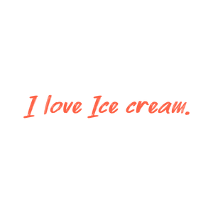 i love ice cream quote SVG PNG design with bold lettering, an uplifting message
