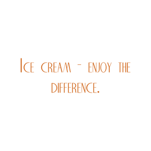 ice cream enjoy the difference quote SVG PNG design