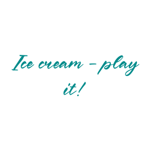 ice cream play it quote SVG PNG design