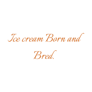 ice cream born and bred quote SVG PNG design with bold lettering