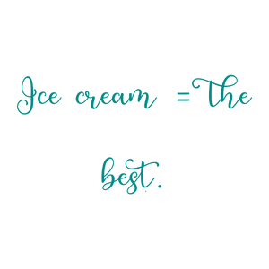 ice cream the best quote SVG PNG design