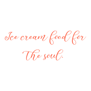 ice cream food for the soul quote SVG PNG design with an uplifting message