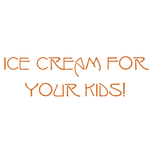 ice cream for your kids quote SVG PNG design with bold lettering