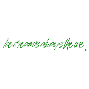 ice cream is always the one quote SVG PNG design with bold lettering