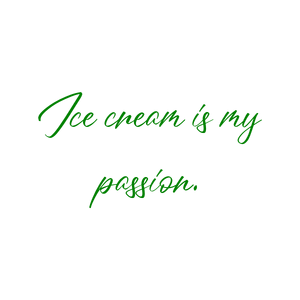 ice cream is my passion quote SVG PNG design
