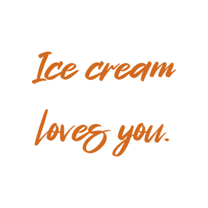 ice cream loves you quote SVG PNG design with bold lettering