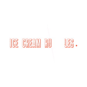 ice cream rules quote SVG PNG design with bold lettering, an uplifting message
