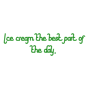 ice cream the best part of day quote SVG PNG design with bold lettering