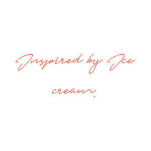 inspired by ice cream quote SVG PNG design with bold lettering