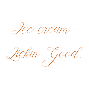 ice cream lickin' good quote SVG PNG design
